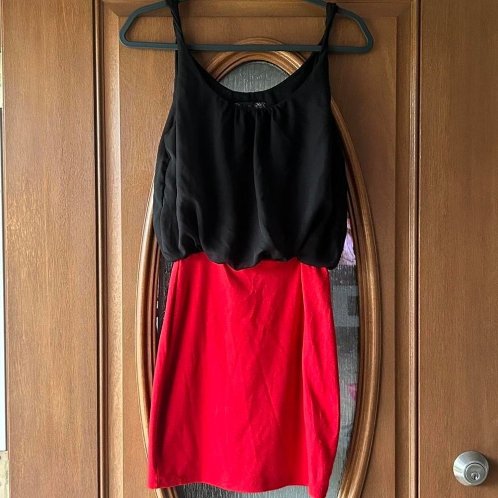 Red‎ Black womens body con dress small body central